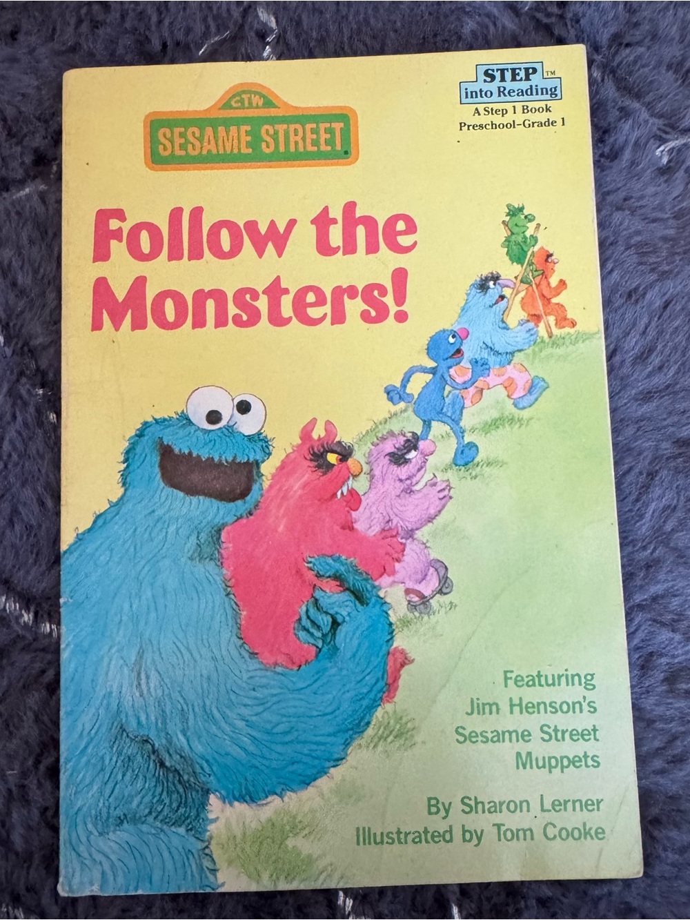 1985 Sesame Street Follow the Monsters Vintage Paperback
